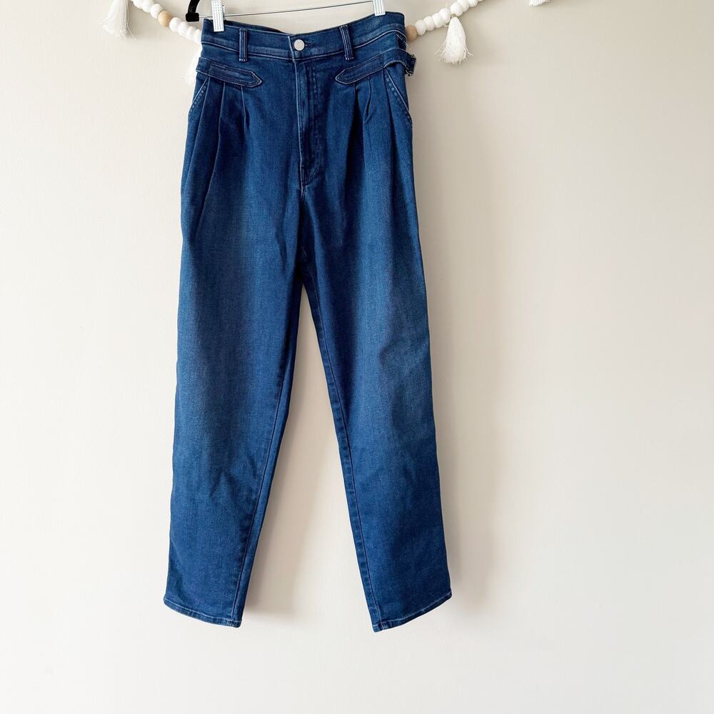 MOTHER The Tabby Tune Up Skimp Jeans Tapered High Rise Taking Shape Size 27 - Picture 9 of 10